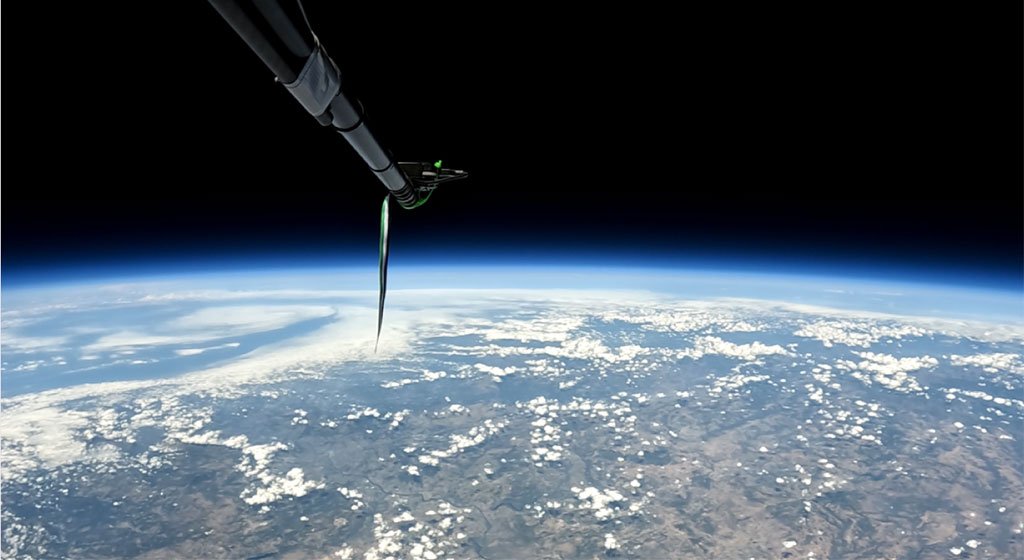 La Tierra vista desde la sonda estratosférica Gata Celeste 2 a 37 km de altitud